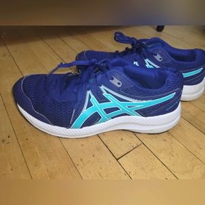 Boys Asics Navy Blue shoes 5